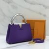 Louis Vuitton Capucines MM – Purple Taurillon Leather with Python Top Handle