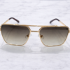 Prada-Style Rectangular Aviator Sunglasses