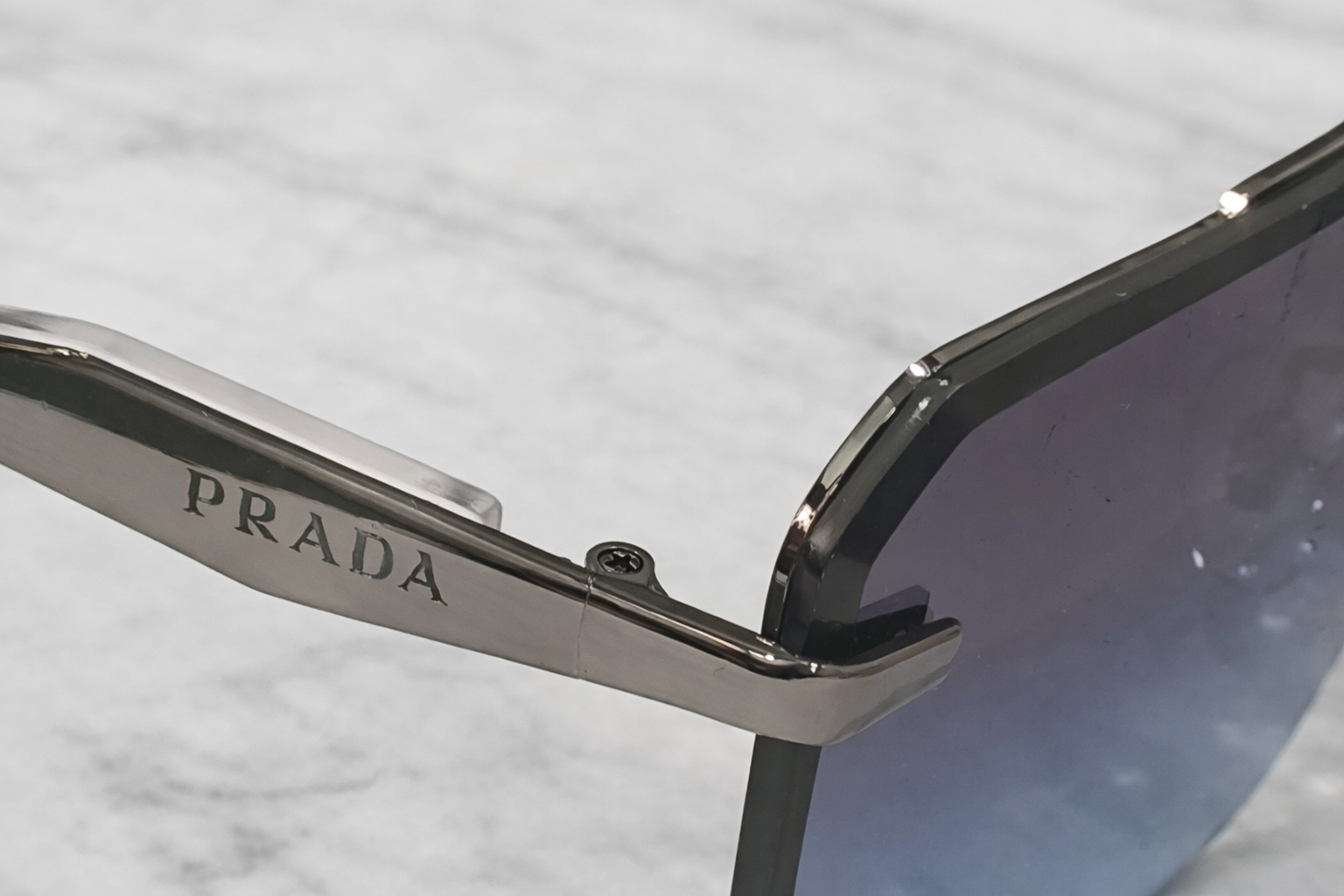 Prada Vellaro Rimless Gradient Sunglasses