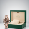 Rolex Day-Date 40 – Everose Gold with Chocolate Dial box