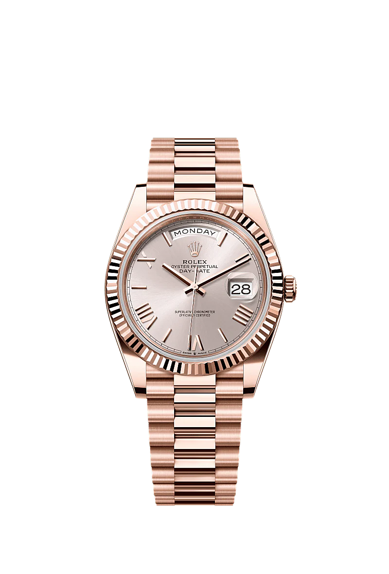 Rolex Day-Date 40 – Everose Gold with Silver