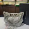 Alexander McQueen Crystal Embellished Mini Shoulder Bag Silver