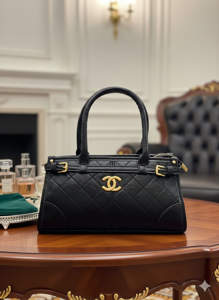Chanel Quilted Top Handle Mini Bag