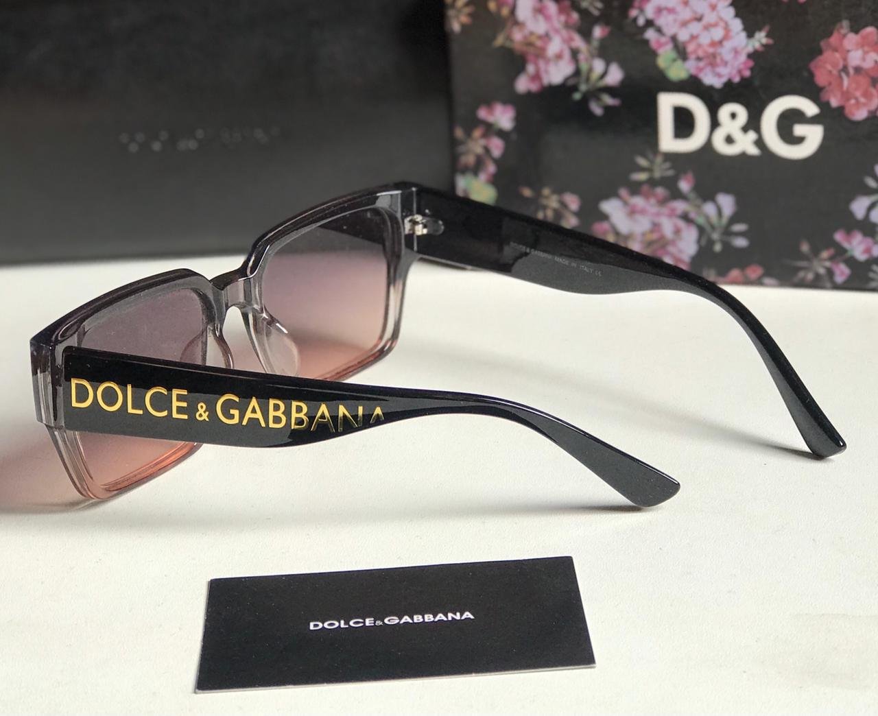 Dolce & Gabbana Style Rectangular Gradient Sunglasses 4