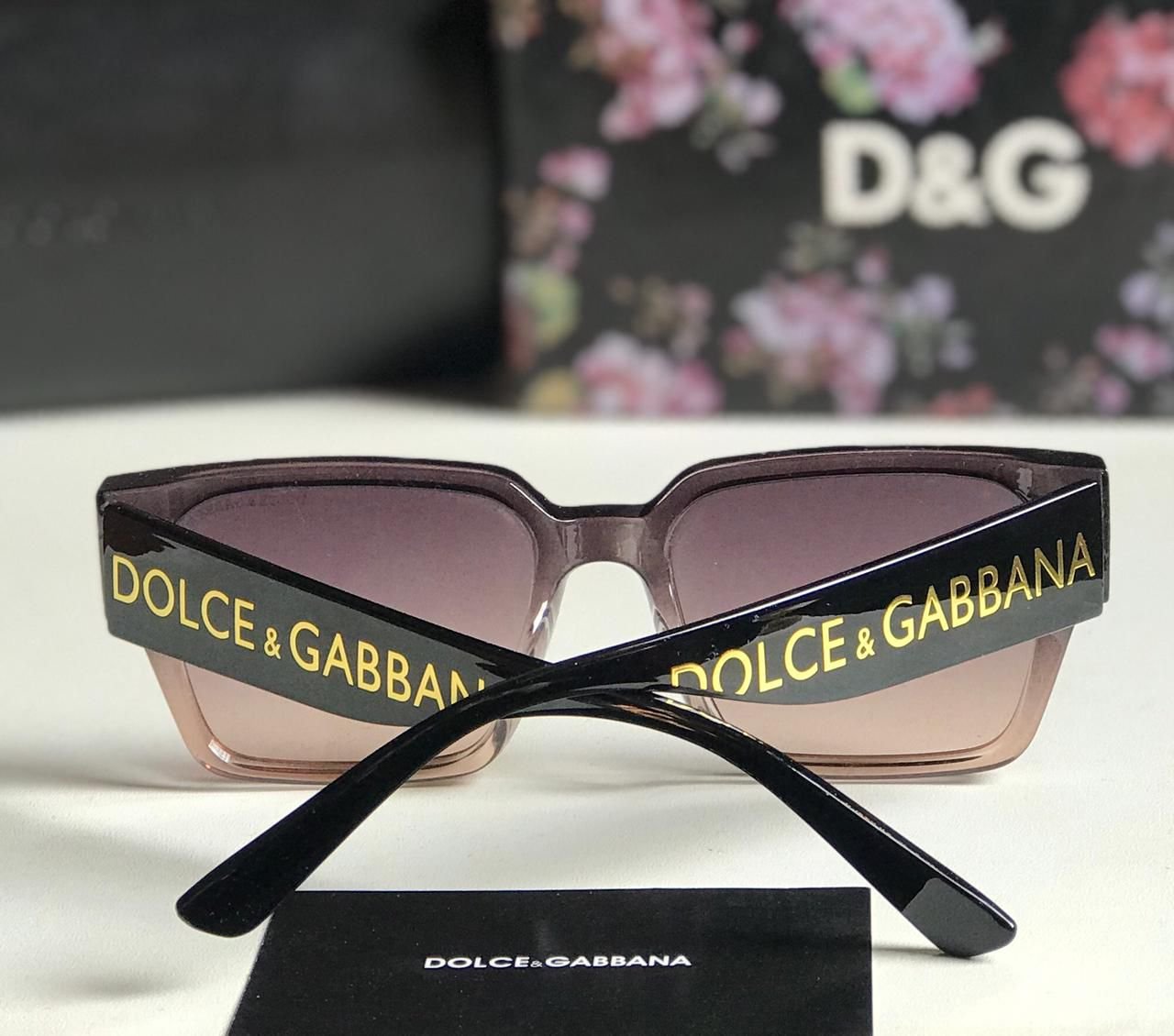 Dolce & Gabbana Style Rectangular Gradient Sunglasses 5