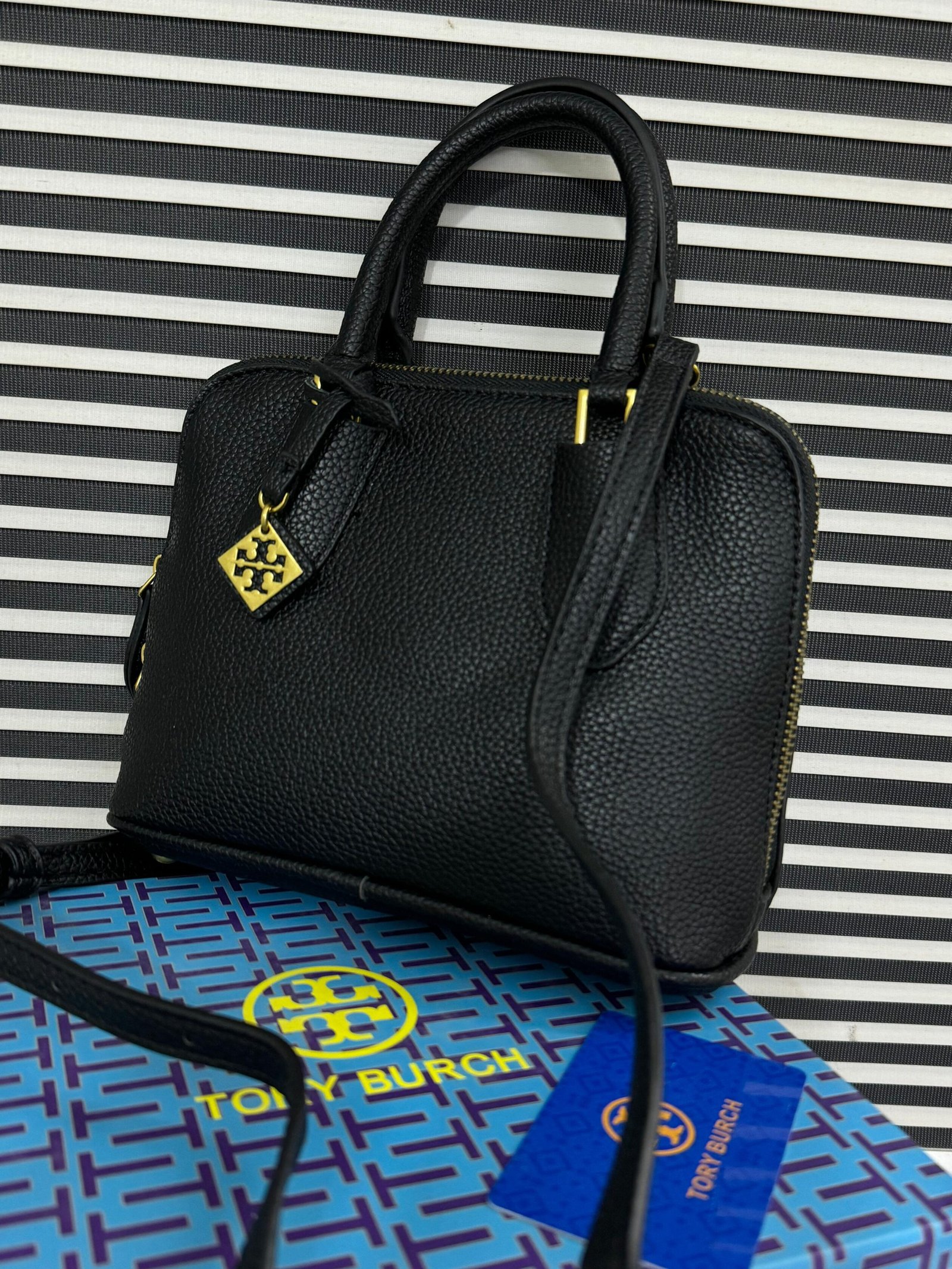 Tory Burch Mini Top-Handle Satchel Black 1