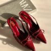 ZARA BOW PATENT SLINGBACK 1